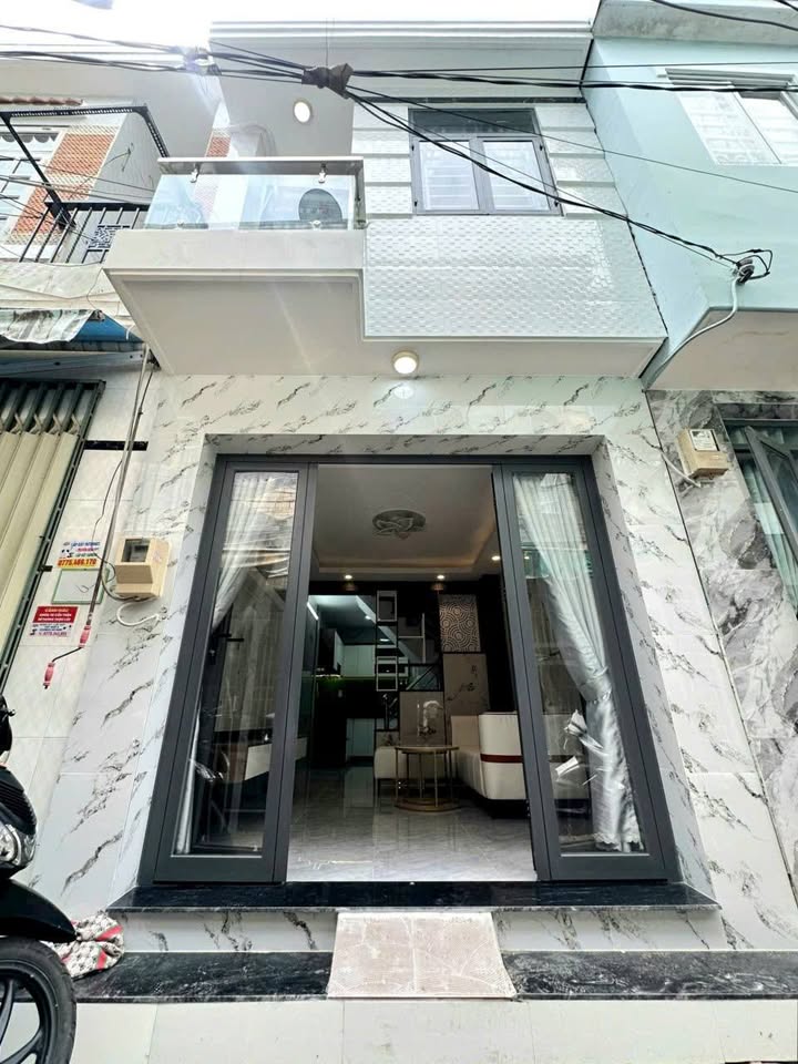 Nhà hẻm 3m tại Huỳnh Tấn Phát, Nhà Bè 25m² giá 1.59 tỷ - Nhà mới đẹp, nội thất cao cấp!