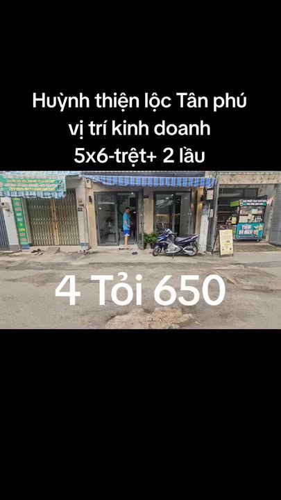 Nhà kinh doanh mặt phố Huỳnh Thiện Lộc, Tân Phú 30m² giá 4.65 tỷ - Cơ hội đầu tư sinh lời ngay!