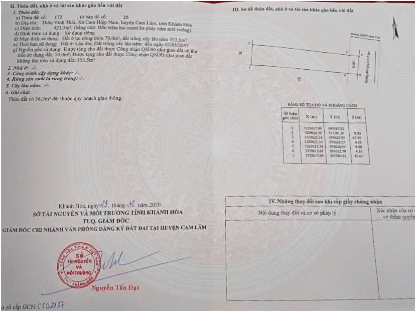 Đất nền Cam Hiệp Nam 805m² giá 4 tỷ - Nhà cấp 4 kiên cố, đầu tư sinh lời!