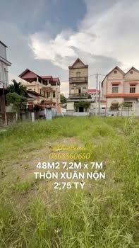 Đất nền 48m² tại Thôn Xuân Nộn, Đông Anh - Giá chỉ 2 tỷ, sổ đỏ chính chủ!