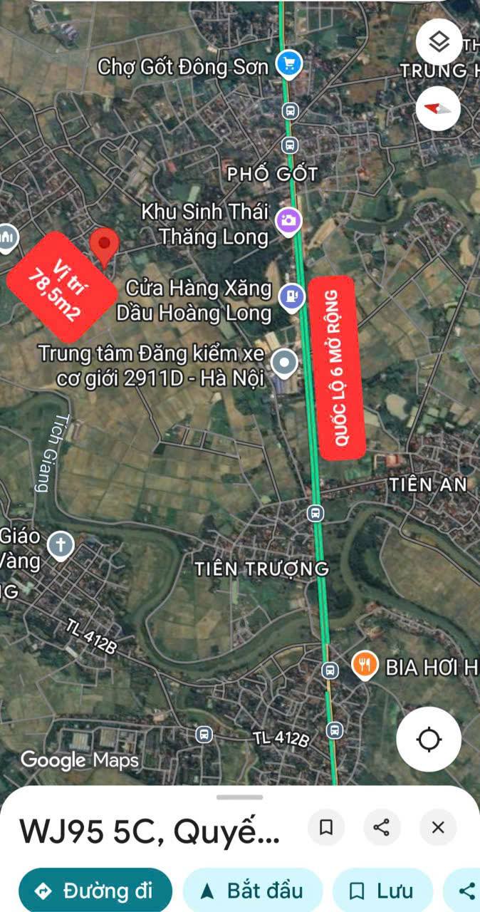 Đất nền Đông Sơn Chương Mỹ 78,5m² giá 1.9 tỷ - Đón sóng quốc lộ 6 mở rộng!