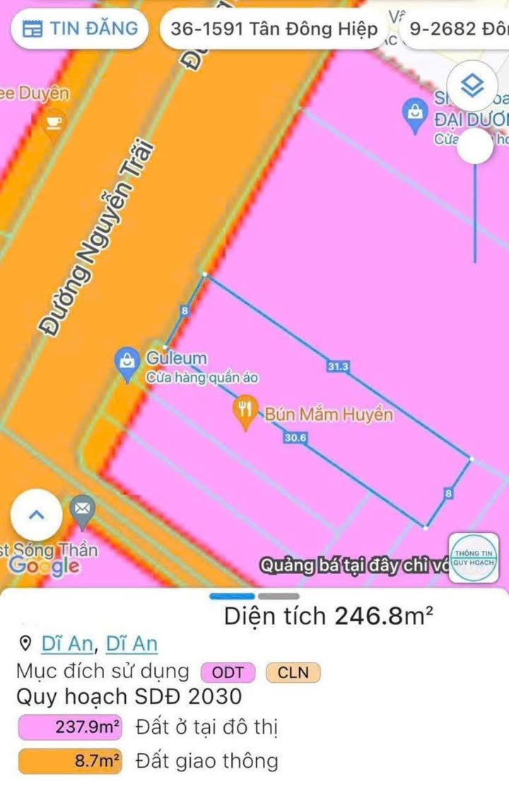 Bán gấp mặt tiền Nguyễn Trãi 247m² giá 16.5 tỷ - Vị trí kinh doanh đắc địa