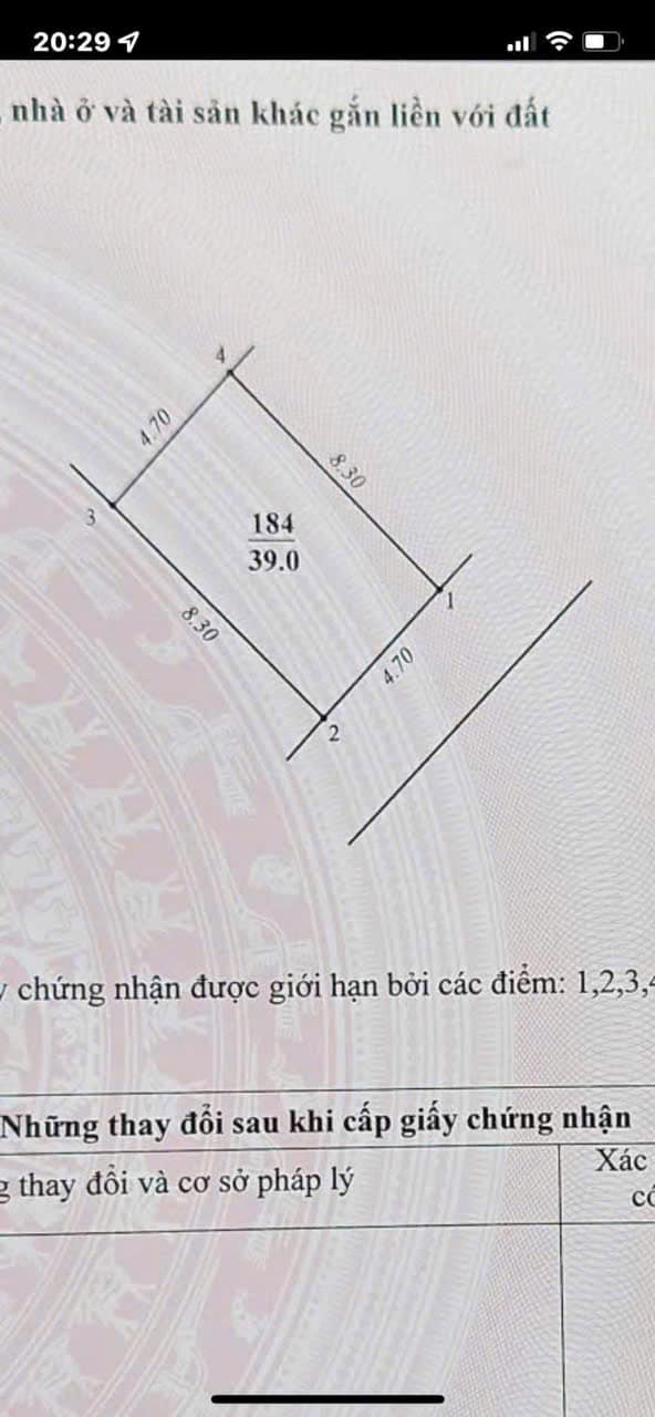 Bán đất 39m² tại Xóm Tháp, Đại Mỗ - Tặng nhà cấp 4 đẹp, giá thỏa thuận!