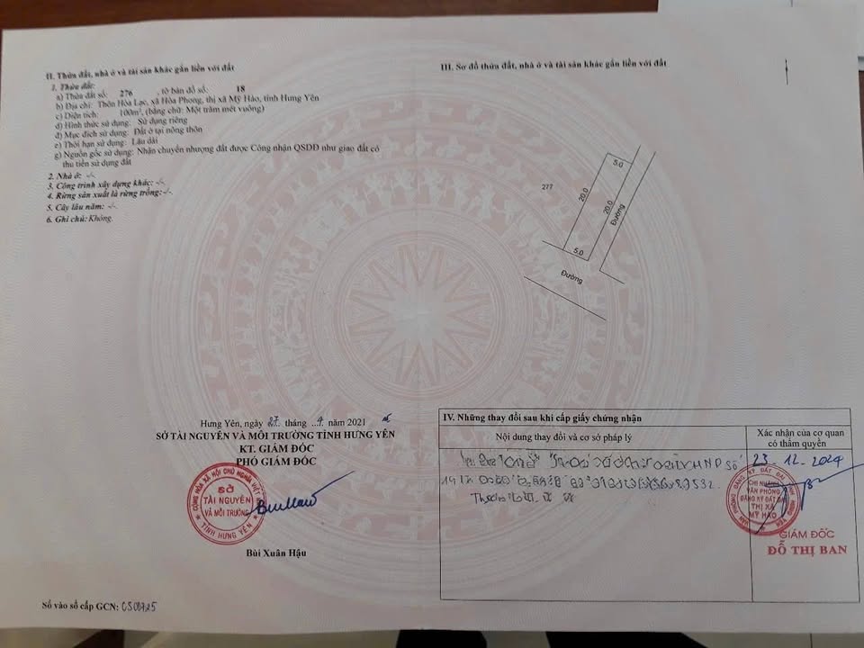 Đất nền lô góc Hòa Lạc, Hòa Phong, Mỹ Hào 100m² giá 3 tỷ - Vị trí đắc địa cho kinh doanh!