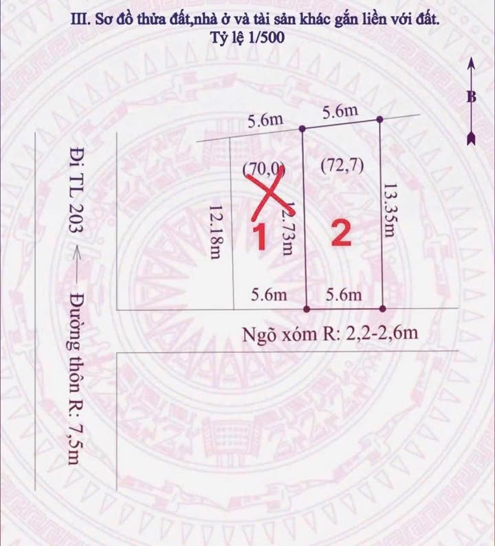 Đất nền Hoa Động - Thủy Nguyên 73m² giá 1.4 tỷ - Vị trí trung tâm tiện ích