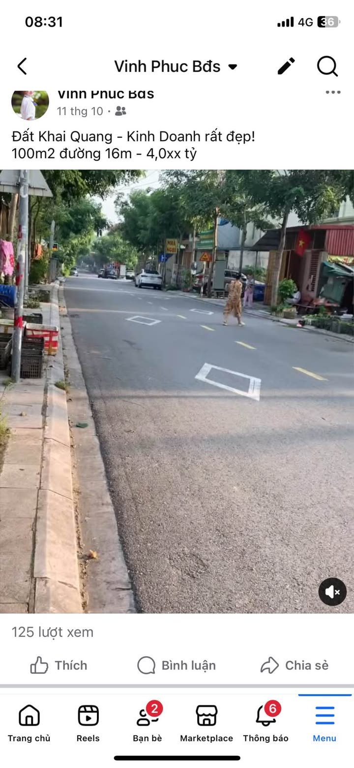 Đất nền Khai Quang, Vĩnh Yên 100m² giá 4 tỷ - Sổ đỏ chính chủ, vị trí đẹp!