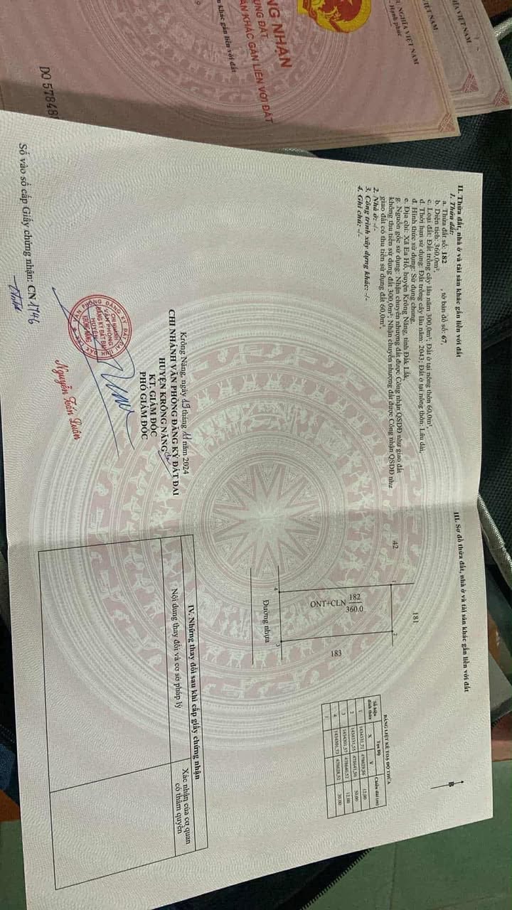 Đất nền đẹp tại xã Ea Hồ, Krông Năng, Đắk Lắk, 180m² - Giá thỏa thuận hấp dẫn!