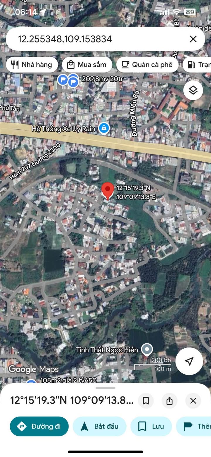 Đất thổ cư Vĩnh Thạnh Nha Trang 80m² giá 1.48 tỷ - Cơ hội đầu tư tuyệt vời!