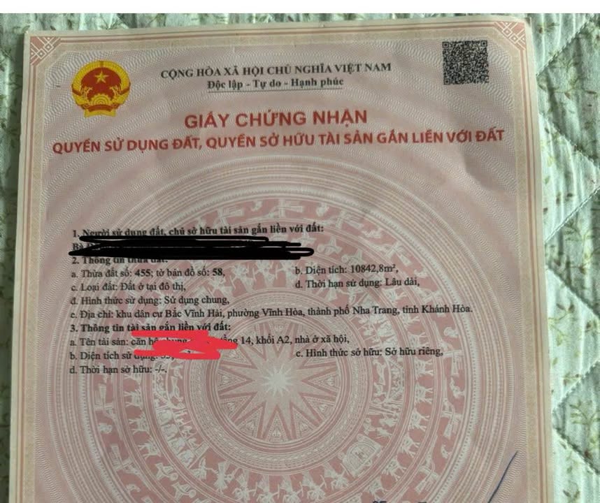 Căn hộ chung cư Hoàng Quân, Nha Trang 55m² giá 1.85 tỷ - View thành phố biển!