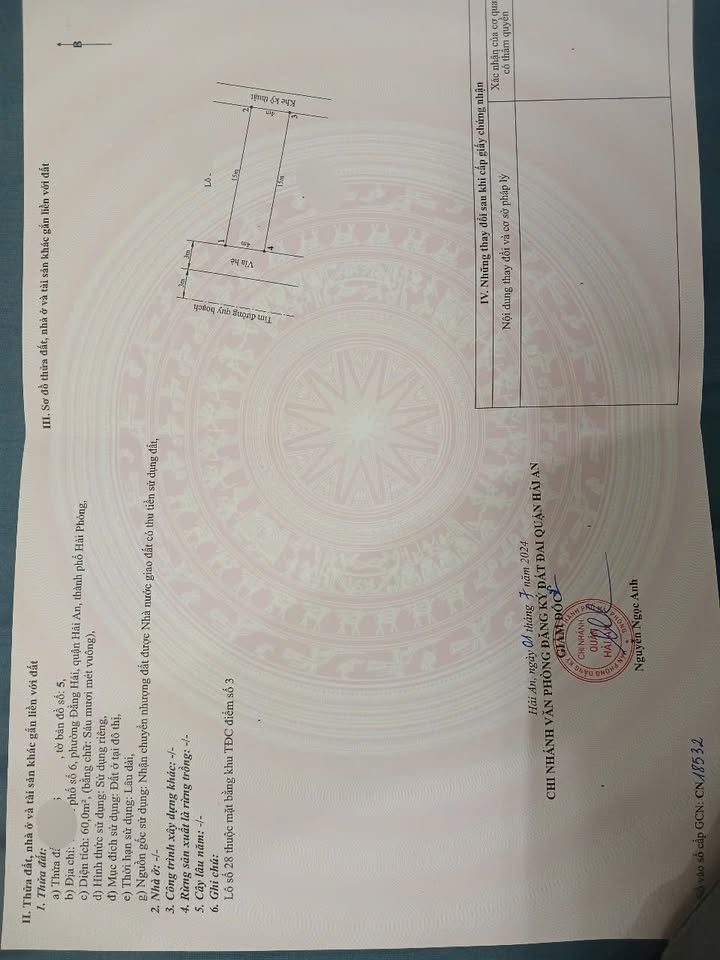 Đất nền Đằng Hải, Hải Phòng 60m² giá 600 triệu - Vị trí đẹp gần vườn hoa