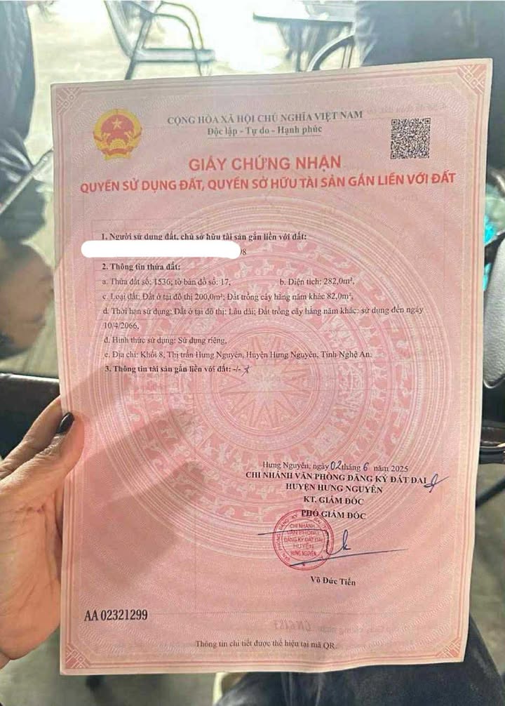 Đất nền Thị trấn Hưng Nguyên 224.84m² - Cơ hội đầu tư tốt!