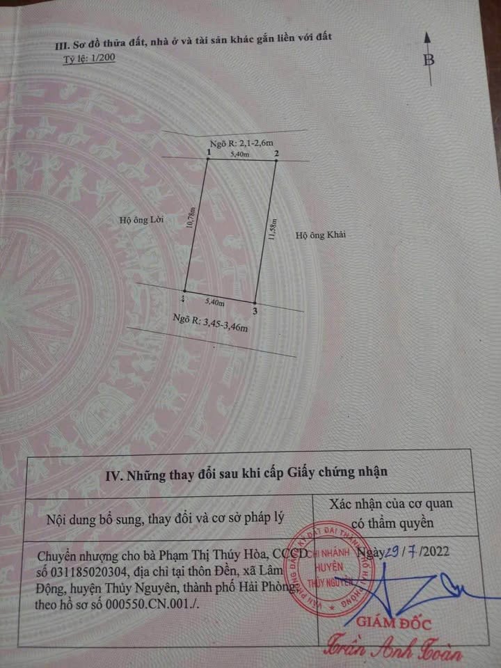 Đất nền Mỹ Đồng, Thủy Nguyên 60m² giá chỉ 900 triệu - Cơ hội đầu tư tuyệt vời!