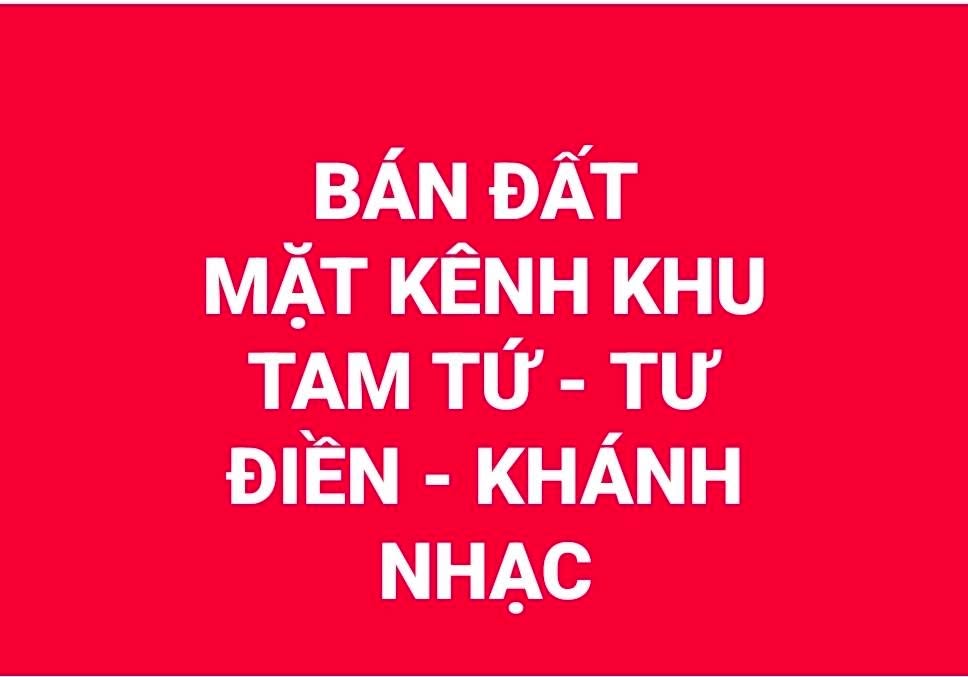 Đất nền LK7-12 mặt kênh KDC Tam Tứ, Ninh Bình 138m² - Giá đầu tư hấp dẫn!