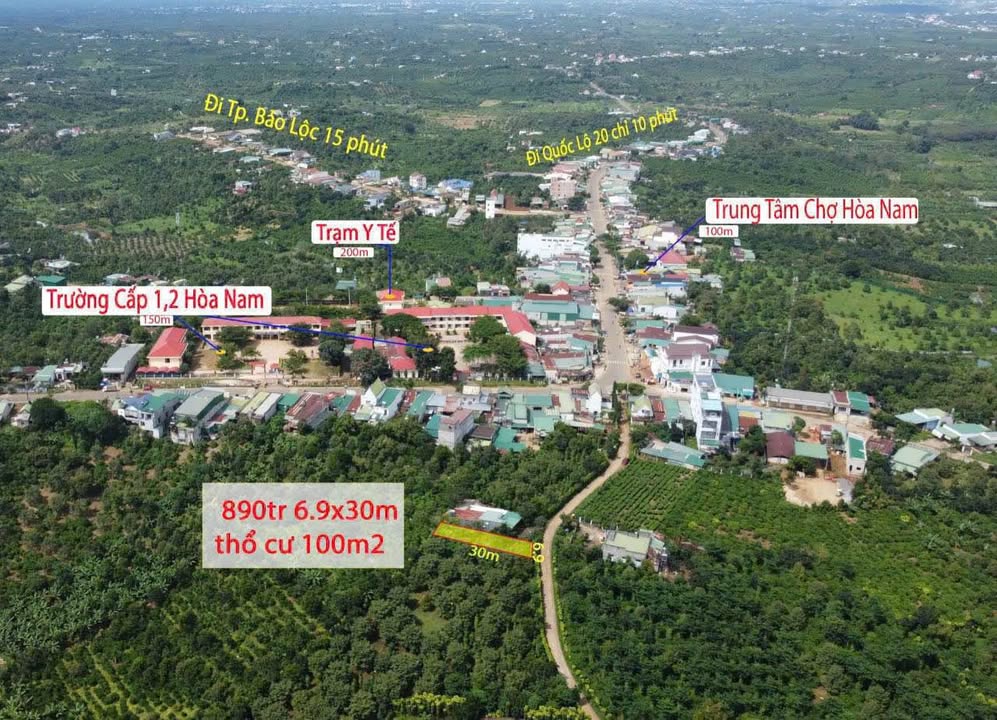 Đất nền Hòa Nam 207m² giá chỉ 850 triệu - Sổ đỏ chính chủ, đầu tư sinh lời!