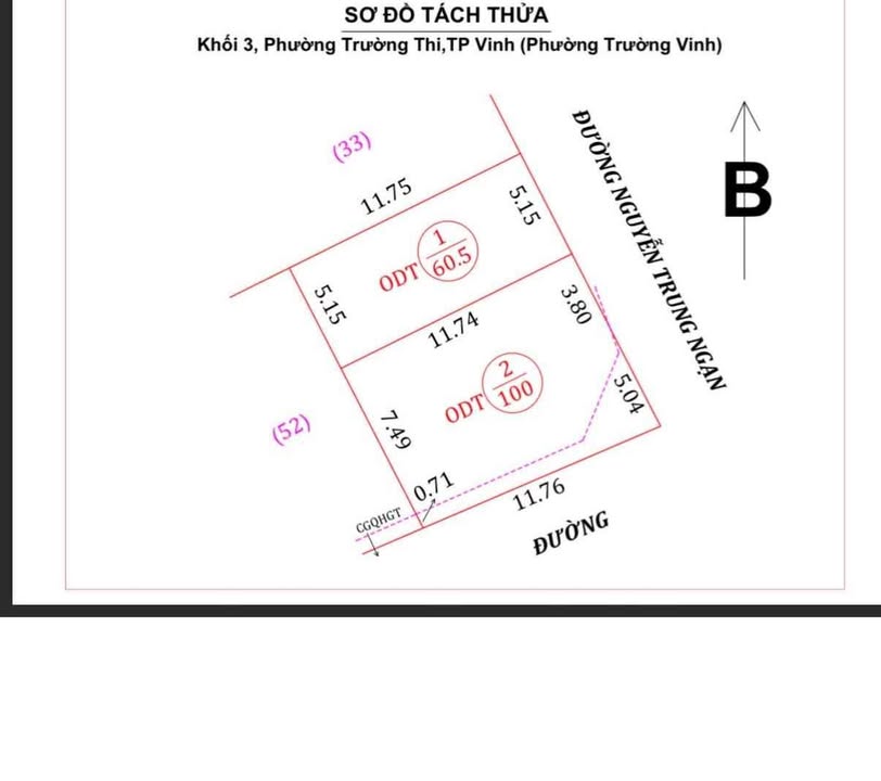 Đất mặt tiền Nguyễn Trung Ngạn, Vinh 100m² giá 10 tỷ - Cơ hội kinh doanh tuyệt vời!