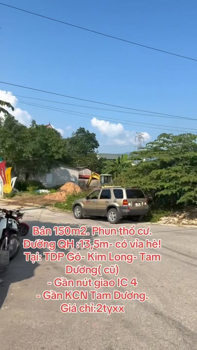 Đất nền Tam Dương 150m² giá 2 tỷ - Tiện ích đa dạng, đầu tư sinh lời!