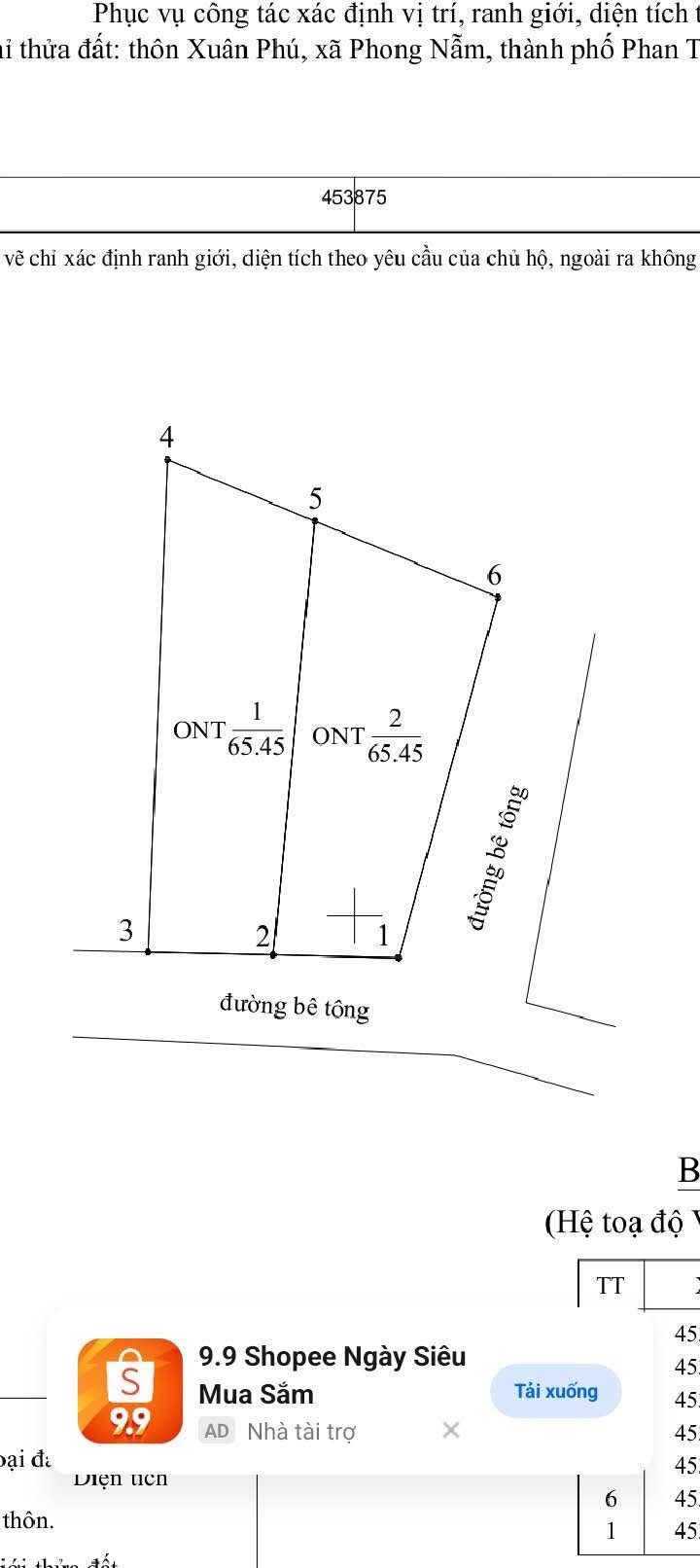 Đất nền Phong Nẫm 130m² giá 720 triệu - Mặt tiền 8m, tách được 2 lô!