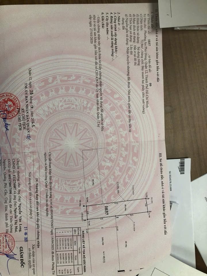 Đất nền An Phú Đông Quận 12, 72m² giá 3.9 tỷ - Cơ hội đầu tư tuyệt vời!