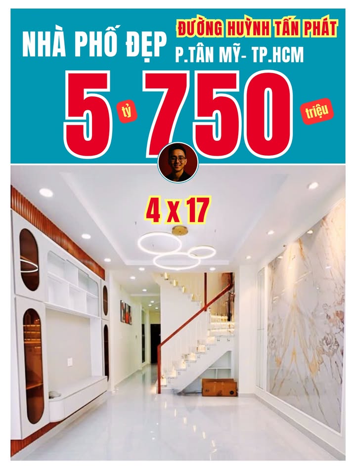 Nhà đẹp 60m² tại Phú Thuận, 5.75 tỷ - Full nội thất, vào ở ngay!
