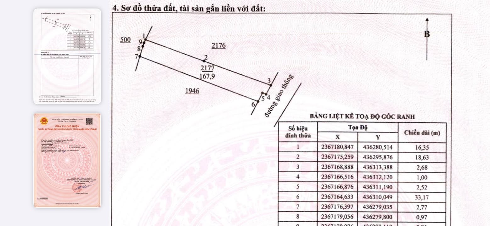 Đất nền Vạn Xuân, Phổ Yên 168m² giá 1.73 tỷ - Gần trung tâm tiện ích!