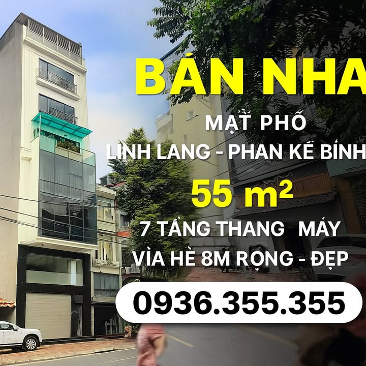 Nhà mặt phố Phan Kế Bính, Ba Đình 55m² giá 20 tỷ - Đầu tư sinh lời ngay!
