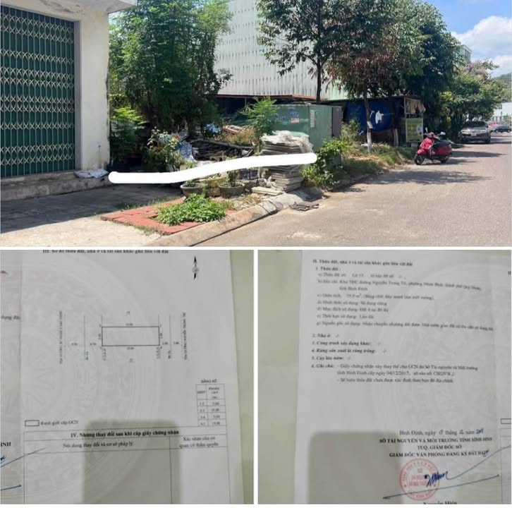 Đất 2 mặt tiền đường Sư Đoàn Ba Sao Vàng, Quy Nhơn 75m² giá 4.3 tỷ - Đầu tư sinh lời ngay!