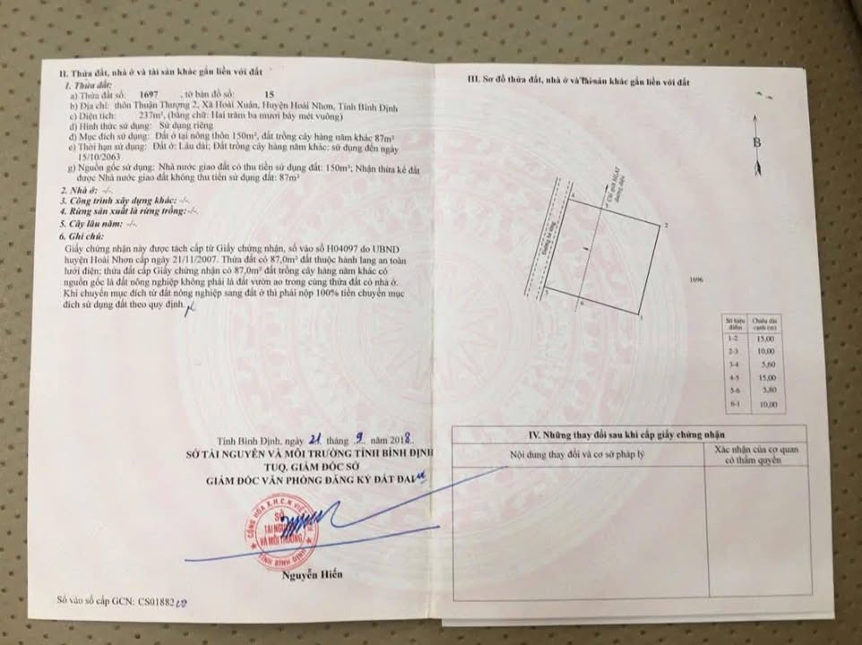 Đất thổ cư 2500m² tại Khu phố Thuận Thượng 2, Hoài Xuân - Giá chỉ 2 tỷ!