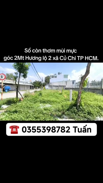 Đất nền mặt tiền Hương lộ 2, Củ Chi 210m² - Đầu tư kinh doanh sinh lời ngay!