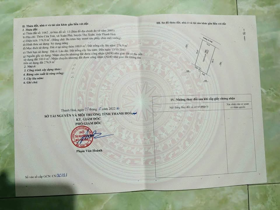 Đất nền xã Xuân Phú, Thọ Xuân 14m² giá chỉ 700 triệu - Cơ hội đầu tư hiếm có!