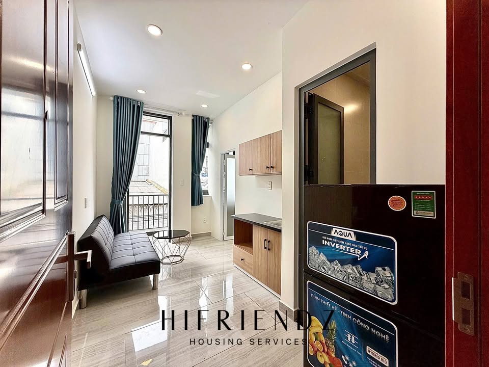 Cho thuê Studio 1PN mới xây tại An Dương Vương, quận Bình Tân - Nội thất đầy đủ, không giới hạn người ở!