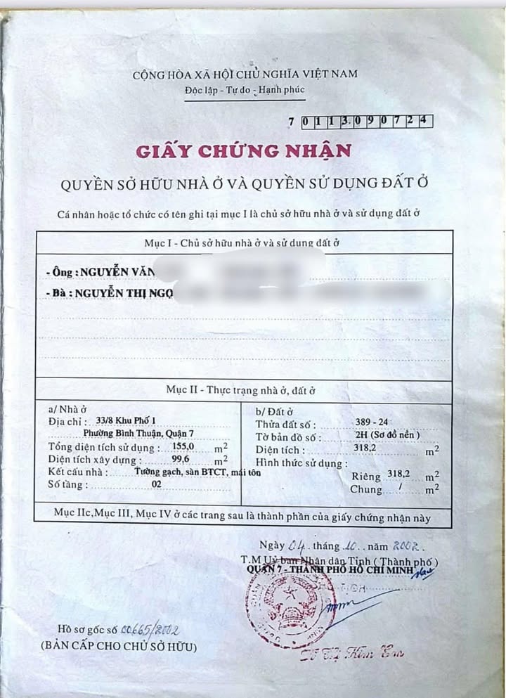 Đất nền Tân Thuận Tây, Quận 7 - Diện tích 318m², Giá chỉ 22 tỷ - Đầu tư sinh lời ngay!