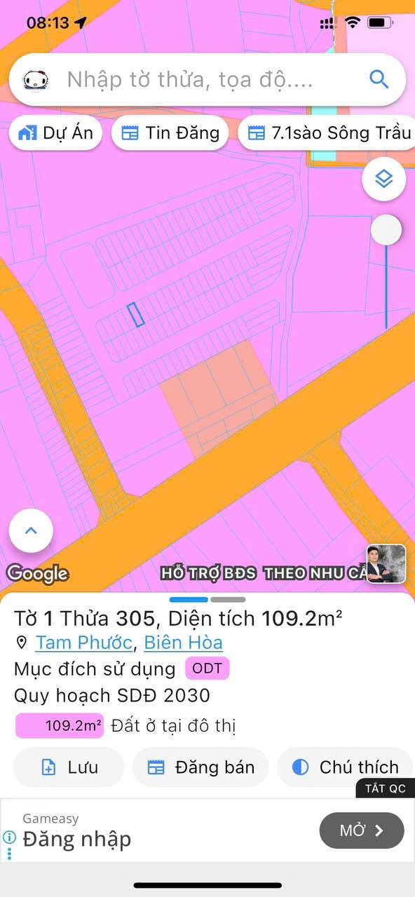 Đất nền Tam Phước Biên Hòa 110m² giá 1.2 tỷ - Sổ đỏ chính chủ, thổ cư 100%!