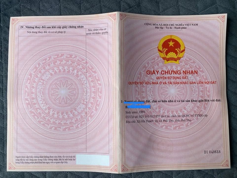 Đất nền khu Thanh Vinh, Phú Thọ 100m² giá 1.3 tỷ - Đầu tư sinh lời tuyệt vời!