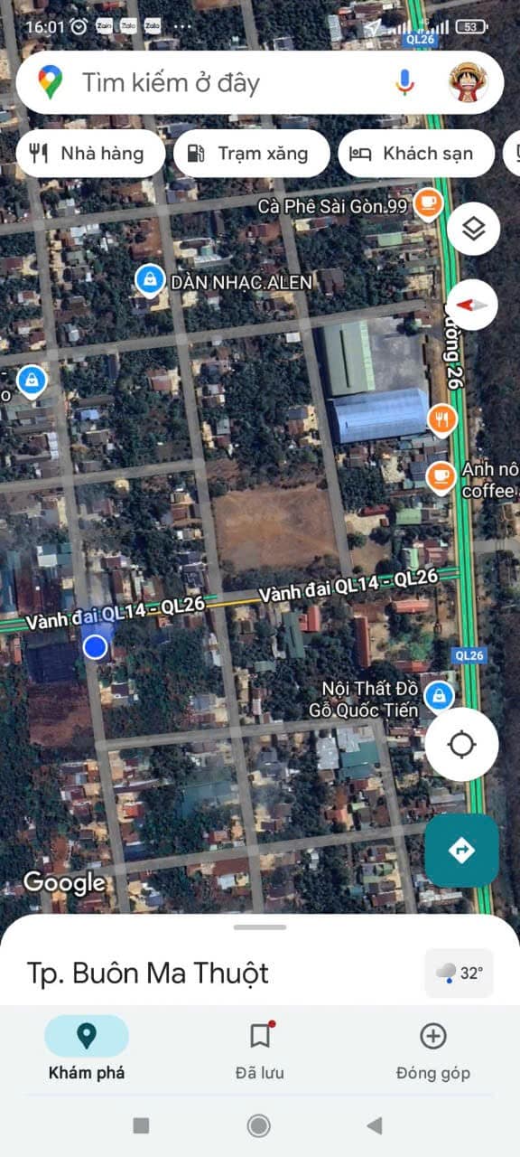 Đất nền Ea Tu Buôn Ma Thuột 26.987m² giá 1.75 tỷ - Thổ cư, nở hậu thuận lợi!