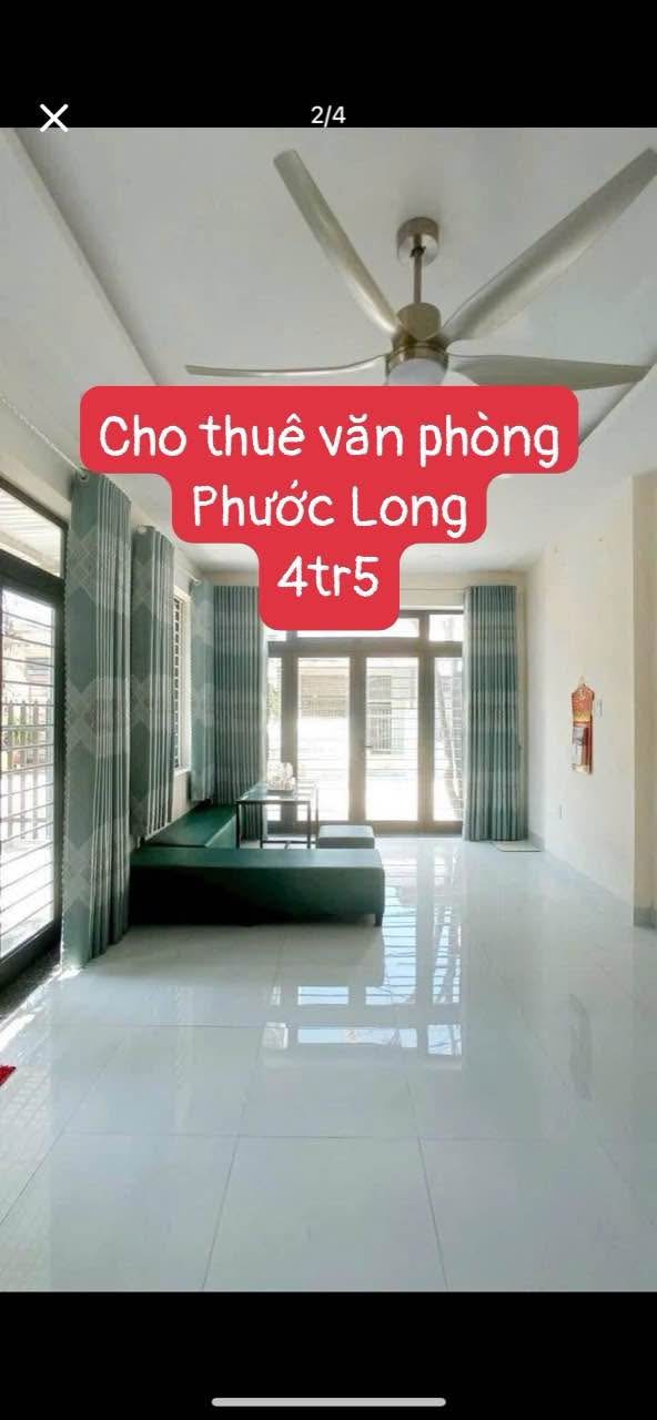Cho thuê văn phòng Phước Long 45m² giá 4.5 triệu - Mặt tiền ô tô, đỗ xe thoải mái!