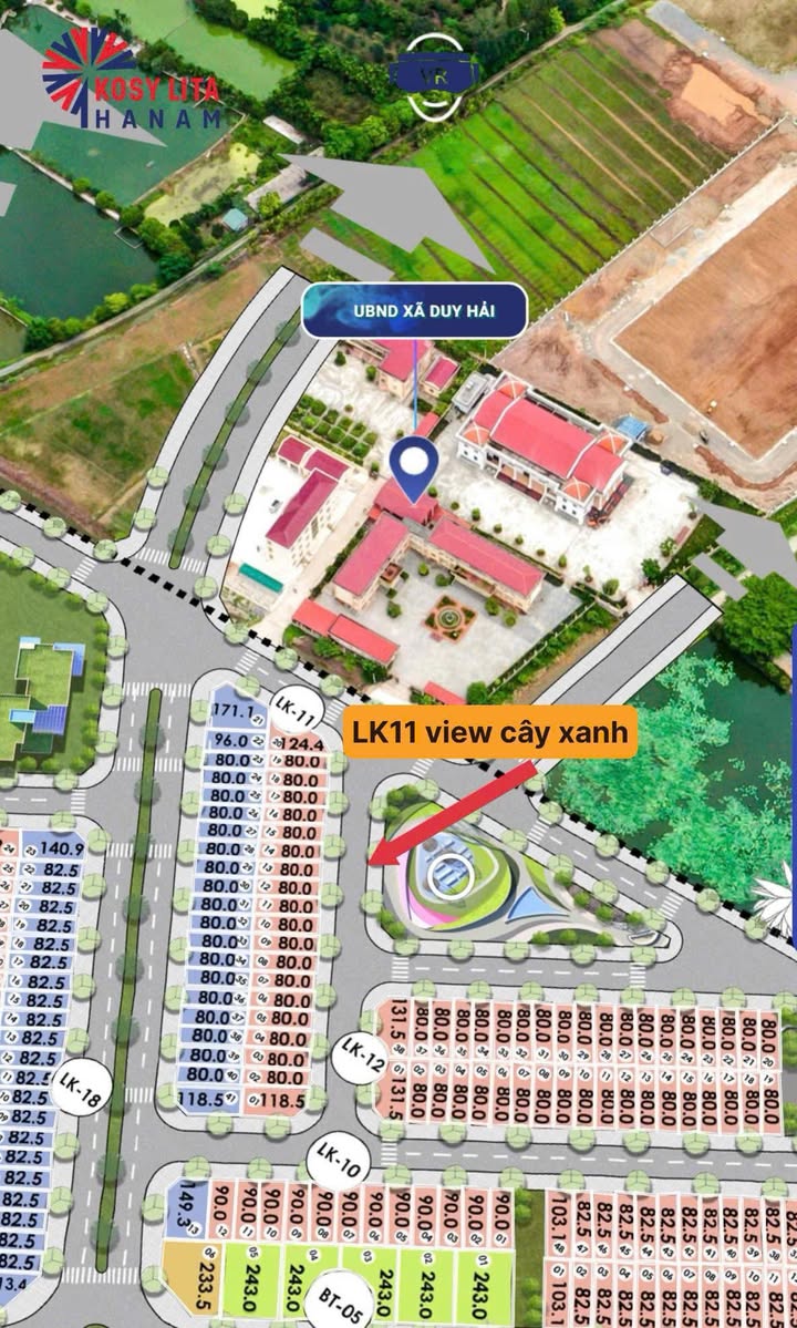 Đất nền Kosy Lita Hà Nam 80m² giá 6.4 tỷ - Cơ hội đầu tư tuyệt vời!