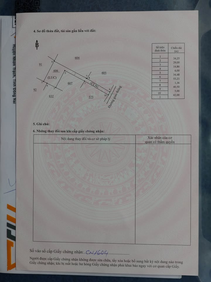 Đất nền Vĩnh Thanh Nhơn Trạch 1095m² giá chỉ 2.2 tỷ - Cơ hội đầu tư tuyệt vời!
