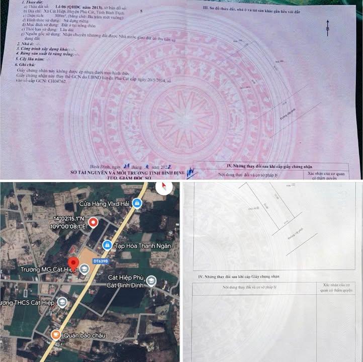 Đất nền Cát Hiệp Phù Cát 300m² giá chỉ 510 triệu - Vị trí đắc địa gần khu hành chính!