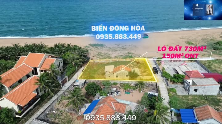 Đất mặt biển Phú Yên 730m² giá thỏa thuận - Cơ hội đầu tư tuyệt vời!