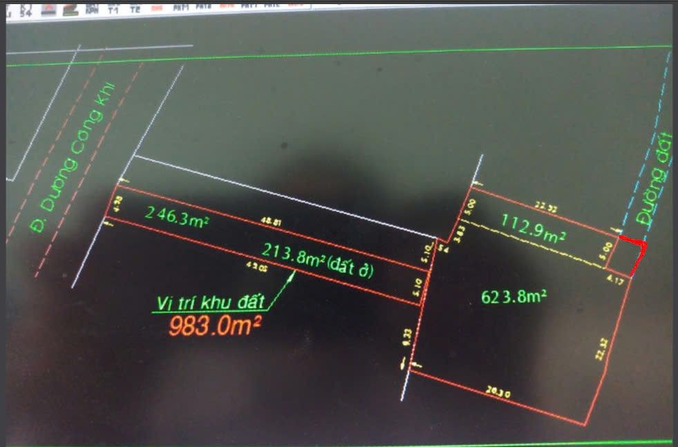 Đất mặt tiền Dương Công Khi 983m² giá 12.8 tỷ - Tiềm năng phát triển lớn!