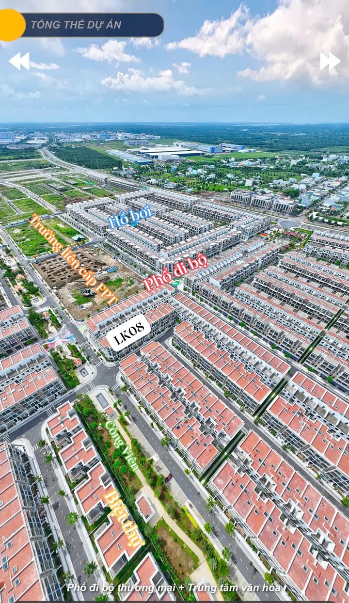 Townhouse T&T City Millennia Cần Giuộc 108m² giá 5.15 tỷ - Thiết kế hiện đại, view thoáng!