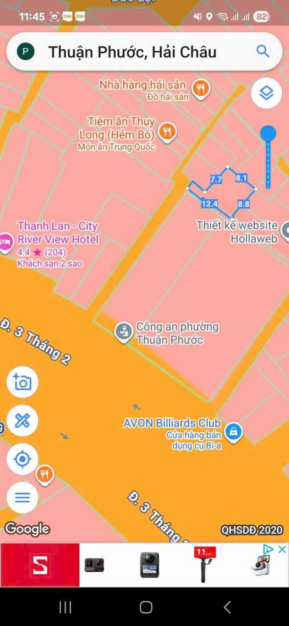 Đất nền 81m² tại đường 3/2 Quận Hải Châu - Giá chỉ 4.499 tỷ, đầu tư sinh lời ngay!