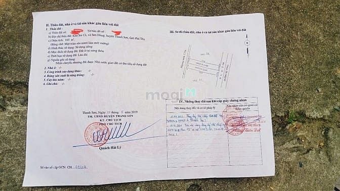 Bán đất phân lô thị trấn Thanh Sơn Phú Thọ 165m² - Tiềm năng đầu tư cao!