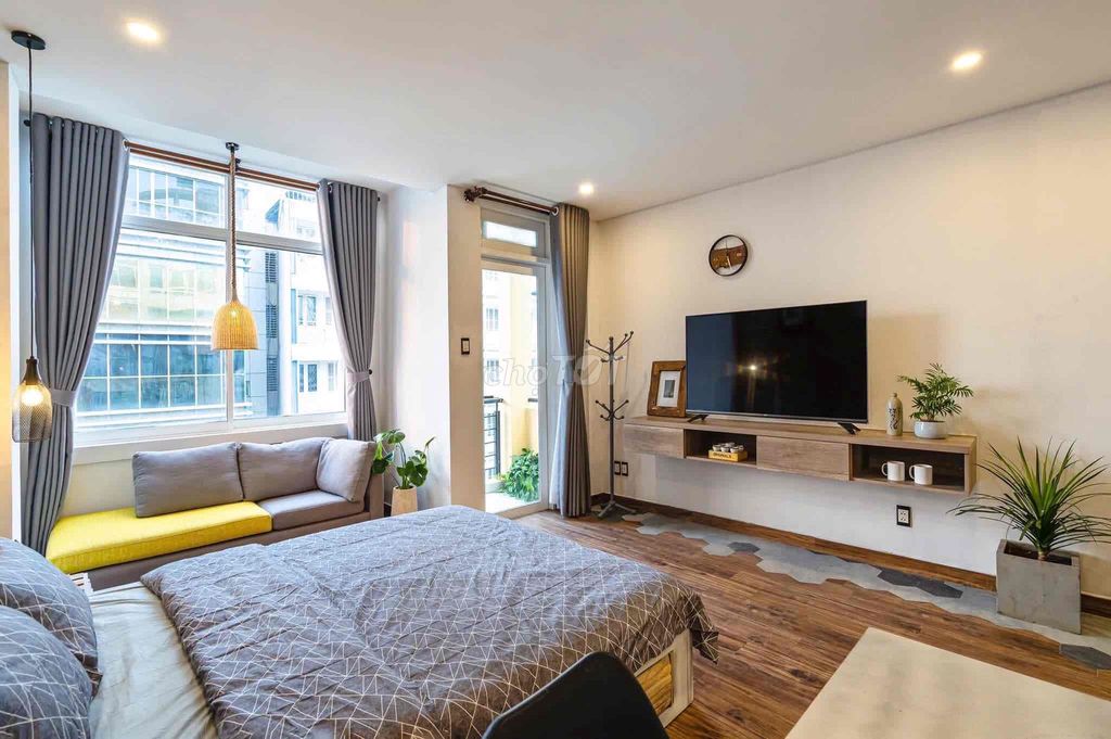 Căn hộ Hoàng Hoa Thám, Tân Bình 40m² giá 8.7 triệu - Full nội thất, gần công viên!