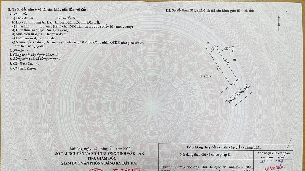 Đất nền Khu đô thị Palama, An Lạc, Buôn Hồ 132m² giá 1.4 tỷ - Đầu tư sinh lời ngay!