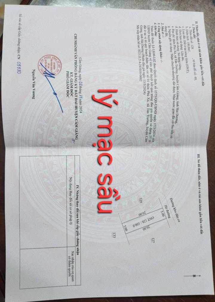 Đất nền KDC Phú Xá Tân Trường 100m² giá 2 tỷ - Vị trí đắc địa, sổ hồng chính chủ!