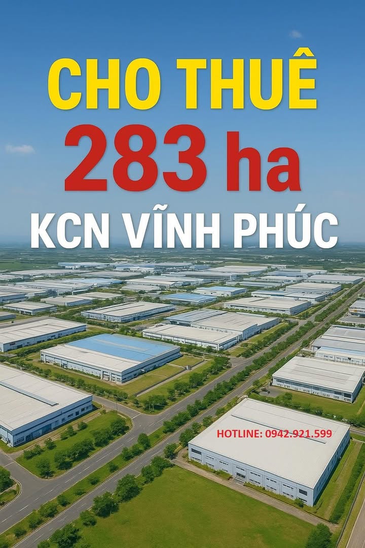 Kho cho thuê tại KCN Vĩnh Phúc 4500m² - Pháp lý rõ ràng, ưu đãi thuế hấp dẫn!