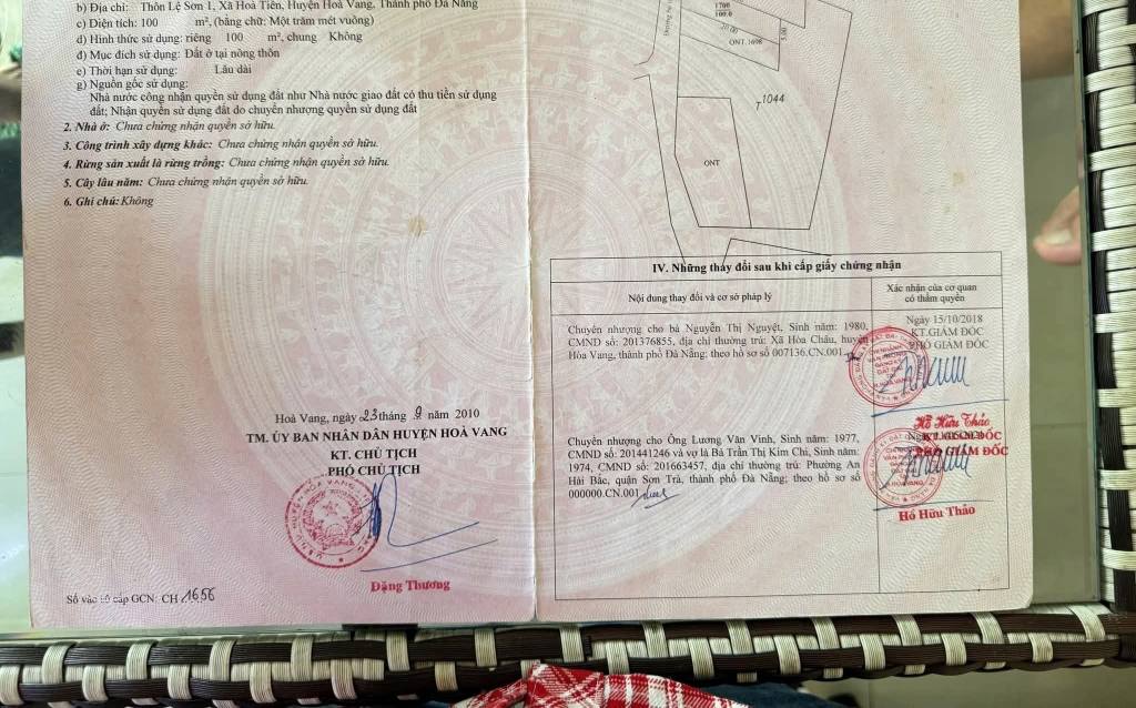 Đất nền Hòa Tiến Đà Nẵng 100m² giá chỉ 1.35 tỷ - Chính chủ bán gấp!