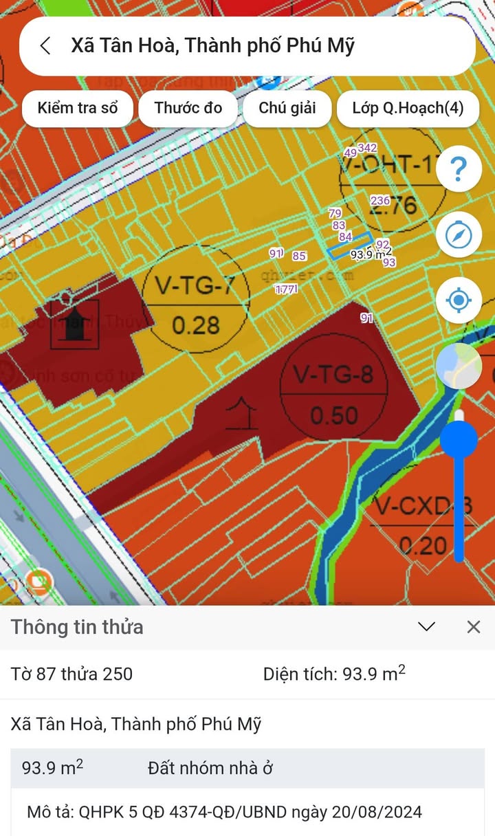 Đất thổ cư 100m² tại Phường Tân Hòa, Bà Rịa - Vũng Tàu giá 1.05 tỷ - Vị trí đẹp, gần Quốc lộ 51!