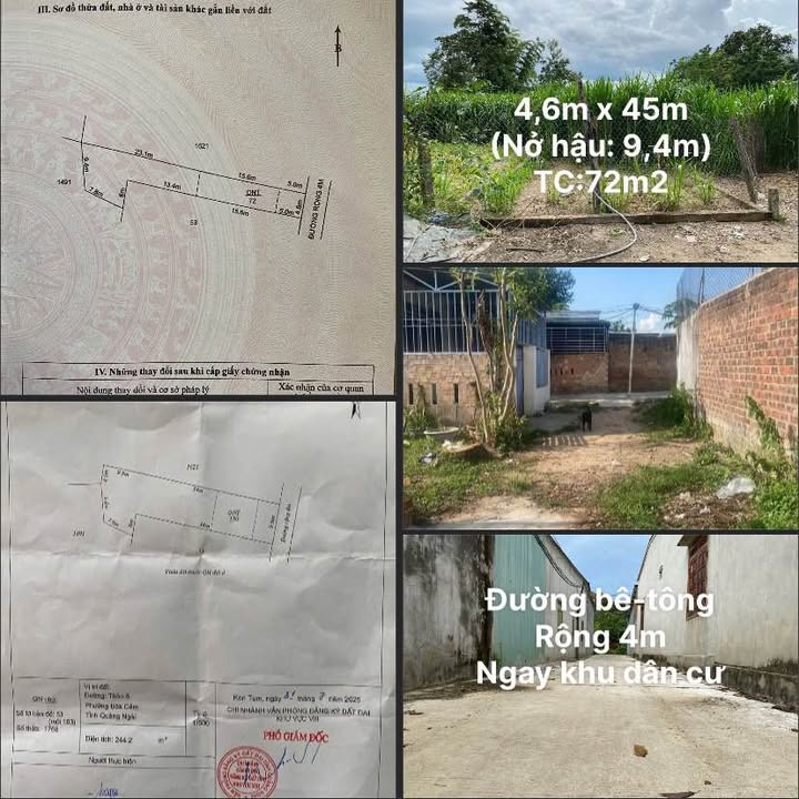 Đất ở Đắk Cấm Kon Tum 207m² giá 3xx triệu - Đường ô tô vào tận nơi!